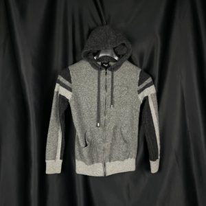 Dolce & Gabbana Wool-Blend Zip-Up Hoodie In Shades of Grey