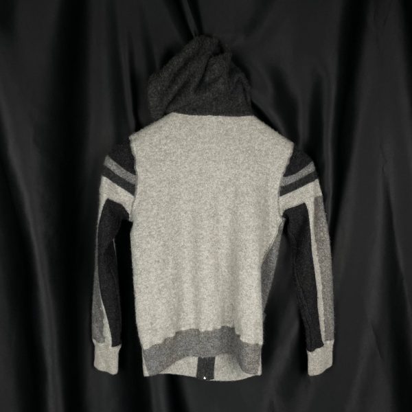 Dolce & Gabbana Wool-Blend Zip-Up Hoodie In Shades of Grey