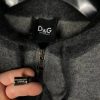 Dolce & Gabbana Wool-Blend Zip-Up Hoodie In Shades of Grey
