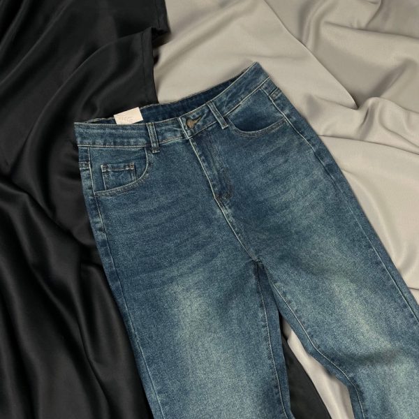 Клёш Джинсы Y2K Blue Rick owens type
