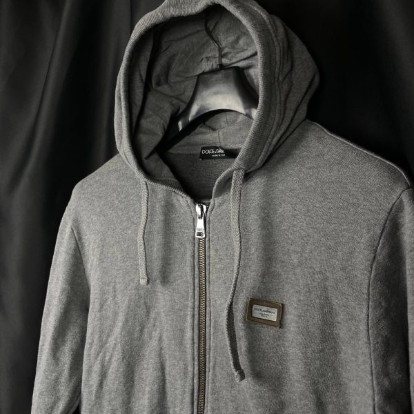 Зип-Худи Dolce & Gabbana Logo Grey