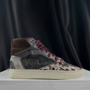 Кроссовки Balenciaga Patchwork Tweed Velvet High