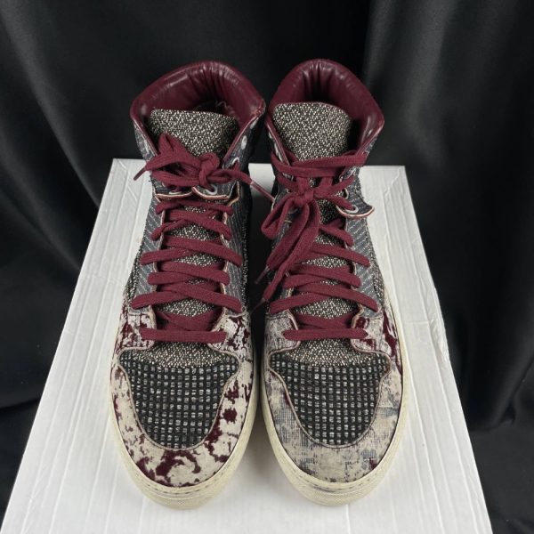 Кроссовки Balenciaga Patchwork Tweed Velvet High