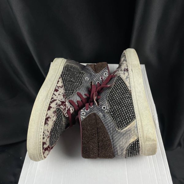 Кроссовки Balenciaga Patchwork Tweed Velvet High