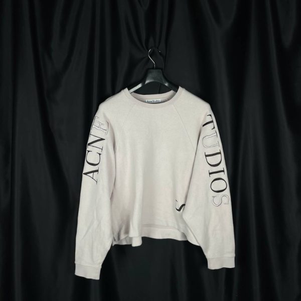 Оверсайз Свитшот Acne Studios Fleece Pale Lilac
