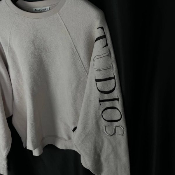 Оверсайз Свитшот Acne Studios Fleece Pale Lilac