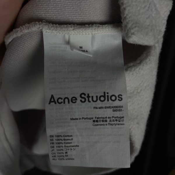 Оверсайз Свитшот Acne Studios Fleece Pale Lilac